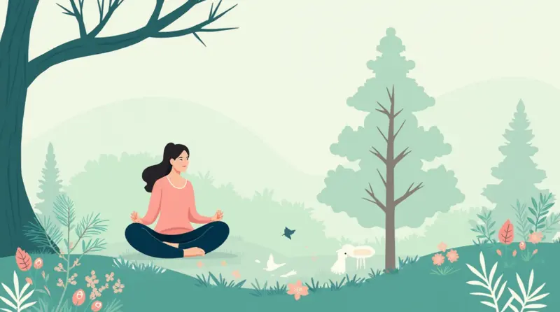 Practicing mindfulness as part of a self-care routine in a budget-friendly wellness plan.