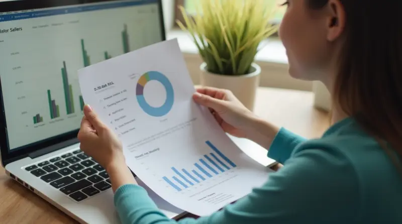 Stop living paycheck to paycheck - Person confidently reviewing their investment portfolio and savings growth